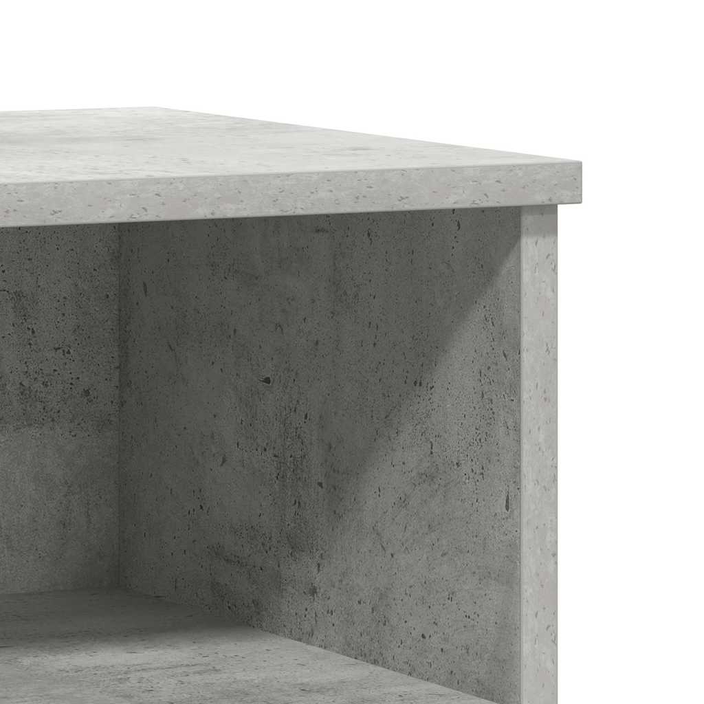 Nachttische 2 Stk. Betongrau 40x35x50 cm Holzwerkstoff